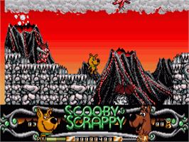 In game image of Scooby-doo And Scrappy-doo on the Commodore Amiga.