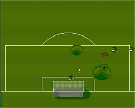 In game image of Sensible Massacre - England V Holland on the Commodore Amiga.