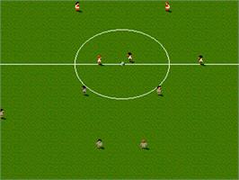 In game image of Sensible World Of Soccer 1.1 on the Commodore Amiga.
