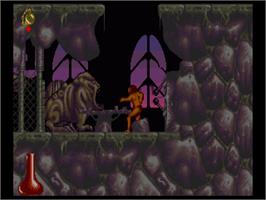 In game image of Shadow Of The Beast 2 on the Commodore Amiga.
