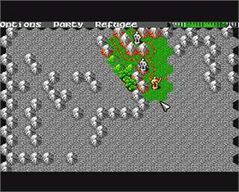 In game image of Shadow Sorcerer on the Commodore Amiga.