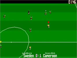 In game image of Sierra Soccer - World Challenge Edition on the Commodore Amiga.