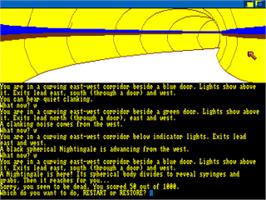In game image of Silicon Dreams on the Commodore Amiga.