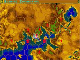 In game image of Sinbad and the Throne of the Falcon on the Commodore Amiga.