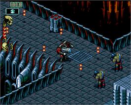 In game image of Skeleton Krew on the Commodore Amiga.