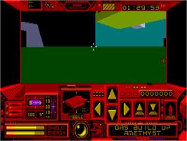 In game image of Space Station Oblivion on the Commodore Amiga.