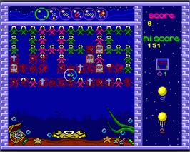 In game image of Splat on the Commodore Amiga.