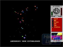 In game image of Star Control on the Commodore Amiga.
