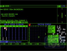 In game image of Star Fleet I: The War Begins on the Commodore Amiga.