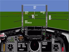 In game image of Strike Aces on the Commodore Amiga.