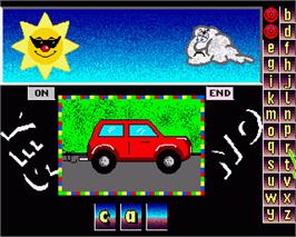 In game image of Sunny Spells on the Commodore Amiga.