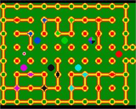 In game image of T Tec Maze on the Commodore Amiga.