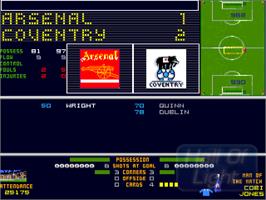 In game image of Tactical Manager 2 on the Commodore Amiga.