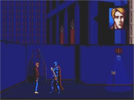 In game image of Time Runners 12 - A Target For The Cyborg on the Commodore Amiga.