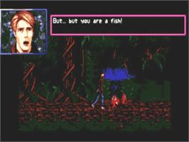 In game image of Time Runners 17 - The Living Labyrinth on the Commodore Amiga.