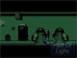 In game image of Time Runners 8 - The Impregnable Fortress on the Commodore Amiga.