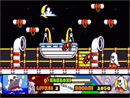 In game image of Titanic Blinky on the Commodore Amiga.