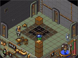 In game image of Treasure Trap on the Commodore Amiga.