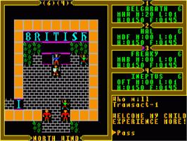 In game image of Ultima 3 - Exodus on the Commodore Amiga.