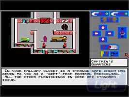 In game image of Universe 3 on the Commodore Amiga.