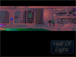 In game image of Vision - The 5 Dimension Utopia on the Commodore Amiga.