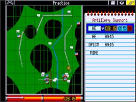 In game image of War in the Gulf on the Commodore Amiga.