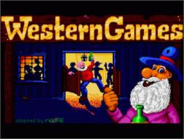 In game image of Western Games on the Commodore Amiga.