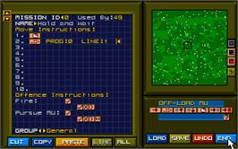In game image of When Two Worlds War on the Commodore Amiga.