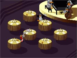 In game image of Who Framed Roger Rabbit? on the Commodore Amiga.