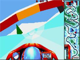 In game image of Winter Supersports 92 on the Commodore Amiga.