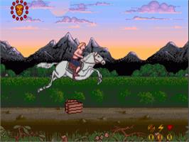 In game image of Wrath Of The Demon on the Commodore Amiga.