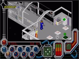 In game image of Wreckers on the Commodore Amiga.