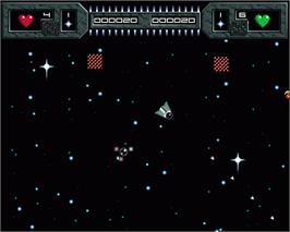 In game image of Xenex on the Commodore Amiga.
