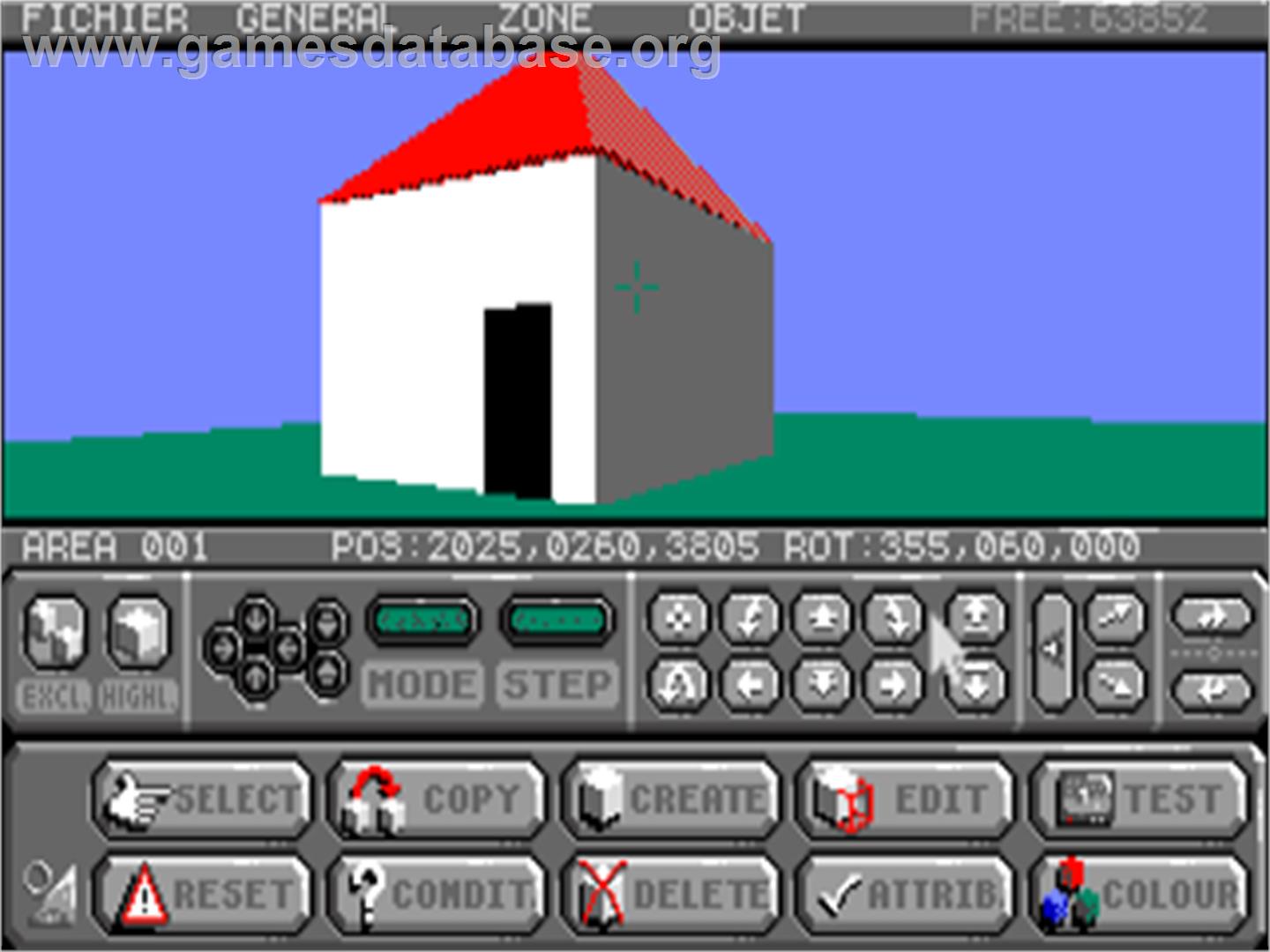 3d Construction Kit - Commodore Amiga - Artwork - In Game