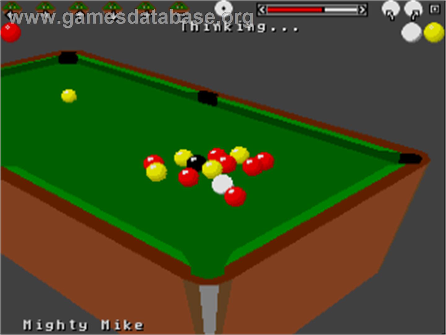 3d Pool - Commodore Amiga - Artwork - In Game