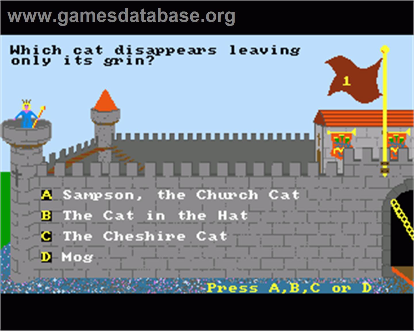Answer Back - Junior Quiz - Commodore Amiga - Artwork - In Game