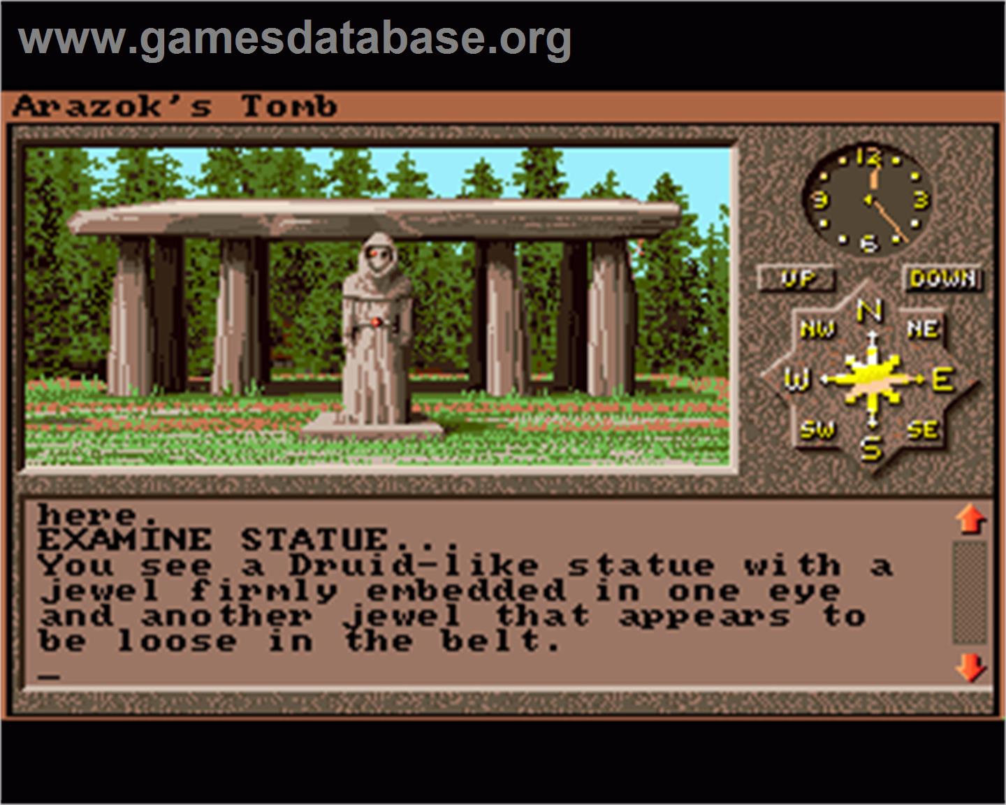 Arazok's Tomb - Commodore Amiga - Artwork - In Game