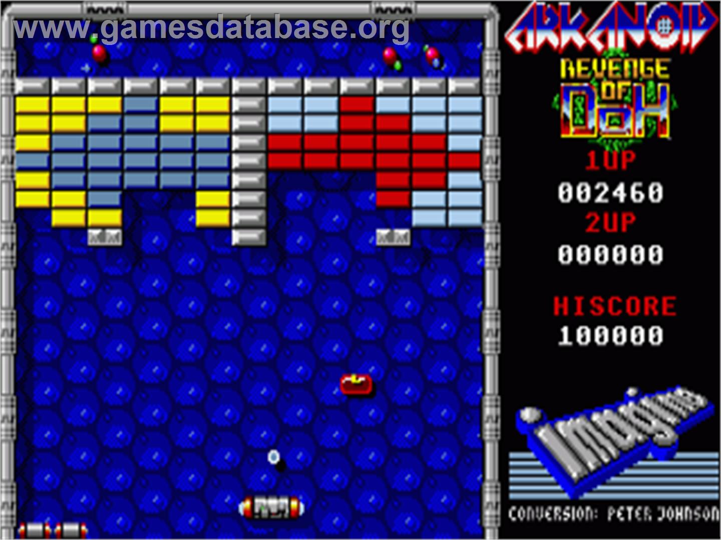 Arkanoid - Revenge of DOH - Commodore Amiga - Artwork - In Game