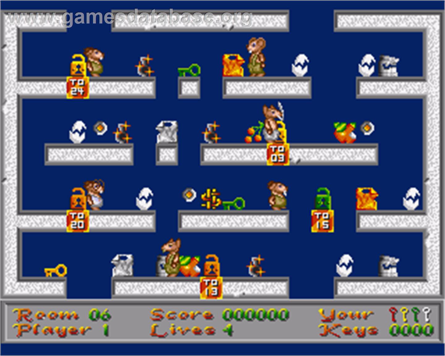 Barney Mouse - Commodore Amiga - Artwork - In Game