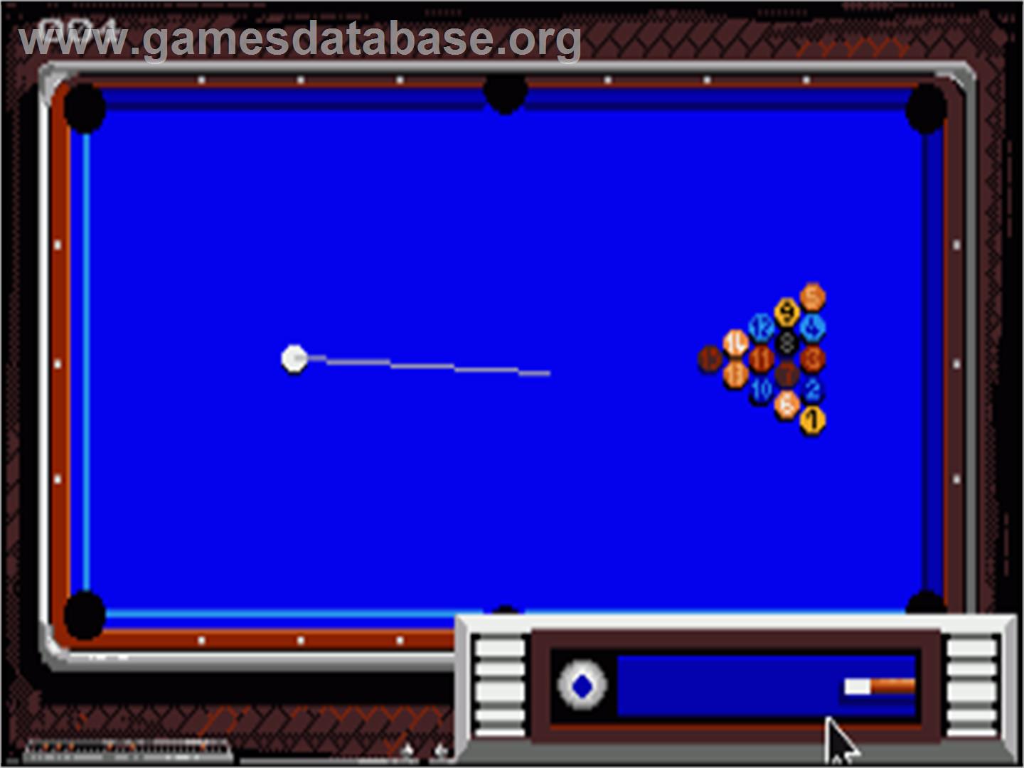 Billiards 2 Simulator - Commodore Amiga - Artwork - In Game