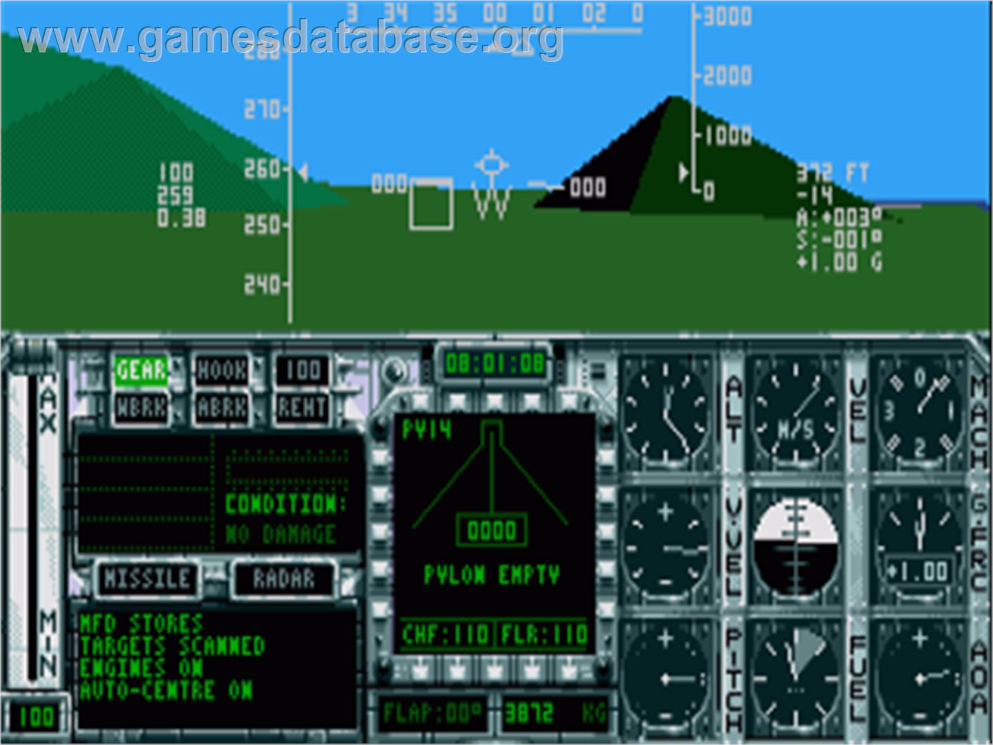Birds of Prey - Commodore Amiga - Artwork - In Game