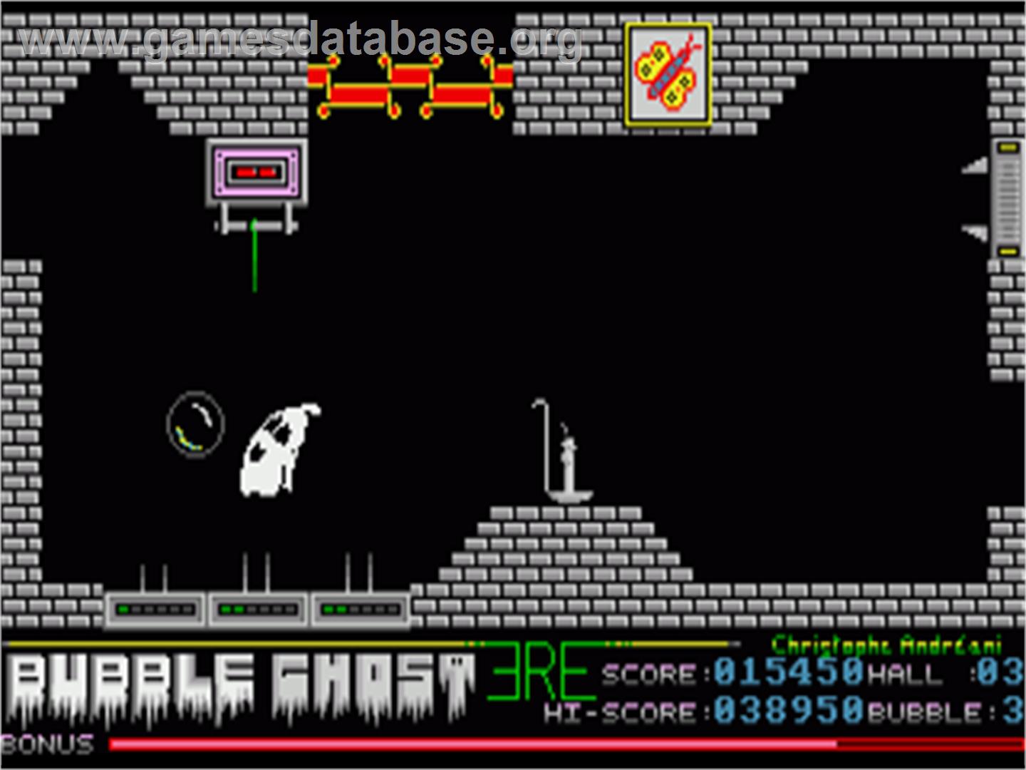 Bubble Ghost - Commodore Amiga - Artwork - In Game