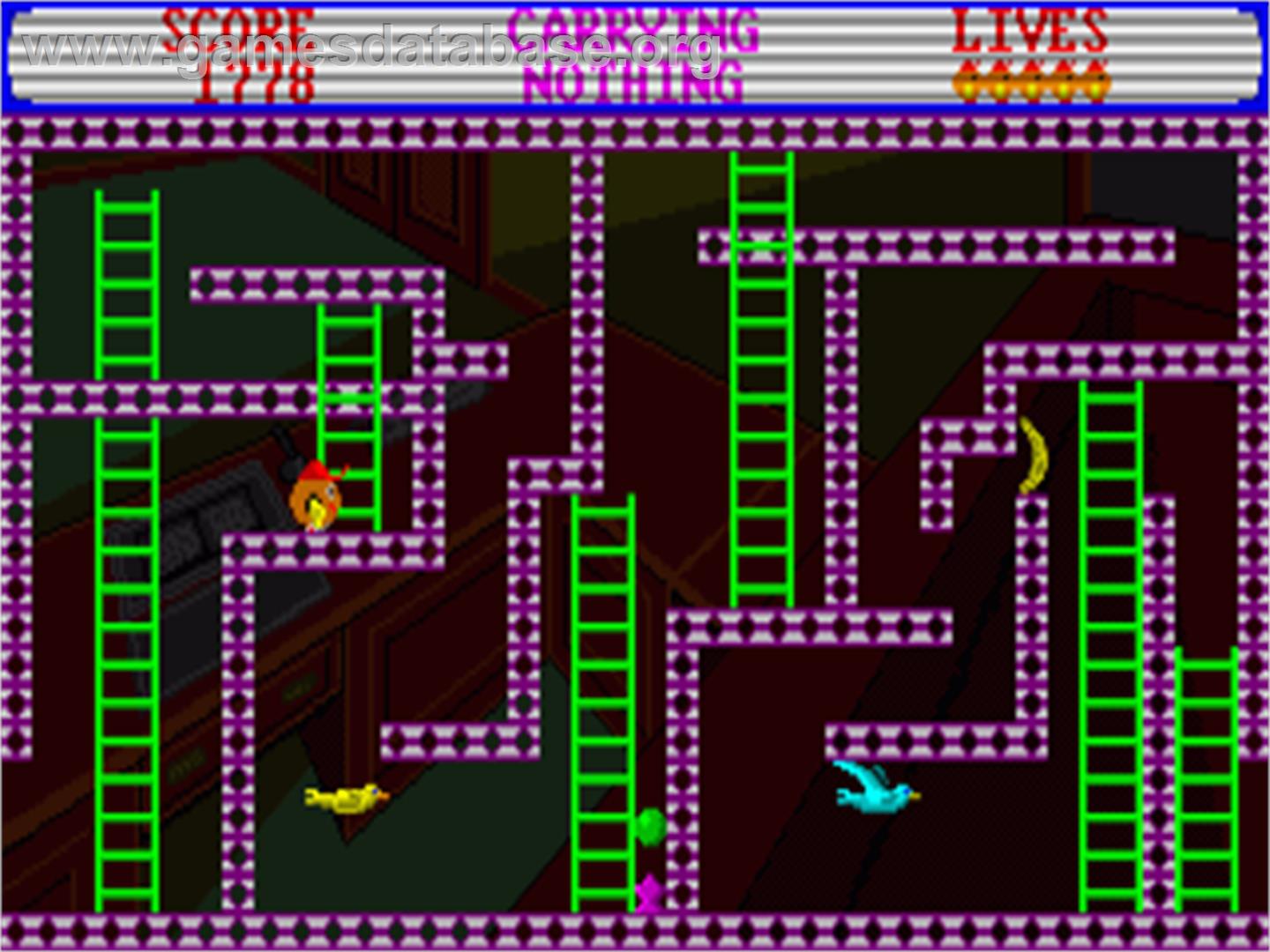 Chuckie Egg 2 - Commodore Amiga - Artwork - In Game