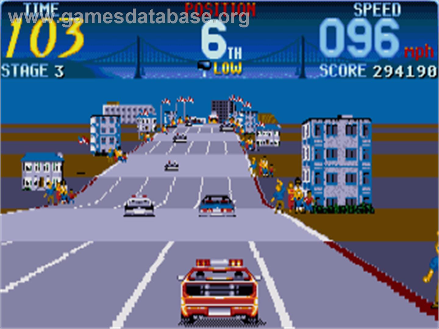 Cisco Heat: All American Police Car Race - Commodore Amiga - Artwork - In Game