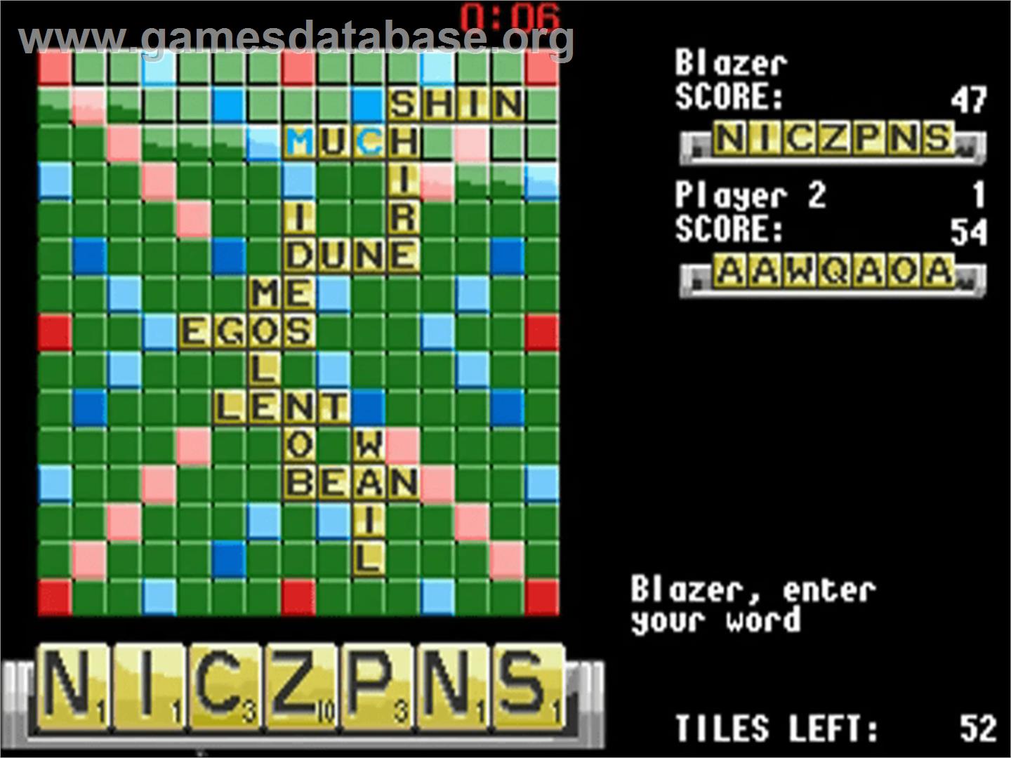 Computer Scrabble - Commodore Amiga - Artwork - In Game
