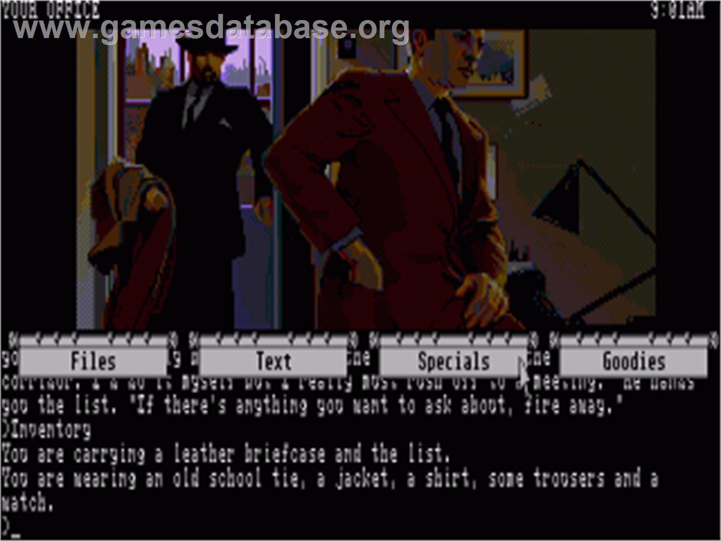Corruption - Commodore Amiga - Artwork - In Game