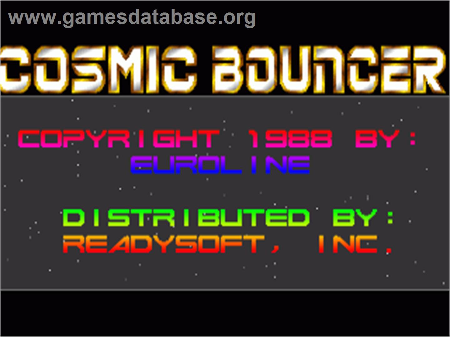 Cosmic Bouncer - Commodore Amiga - Artwork - In Game