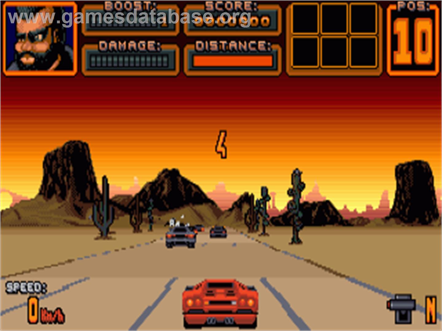 Crazy Cars 3 - Commodore Amiga - Artwork - In Game