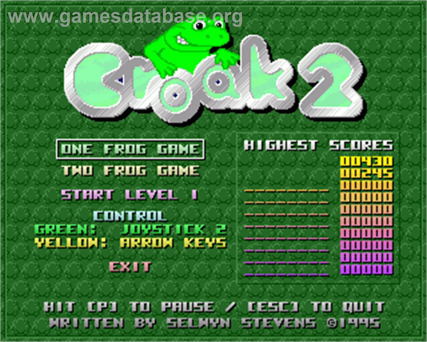 Croak 2 - Commodore Amiga - Artwork - In Game