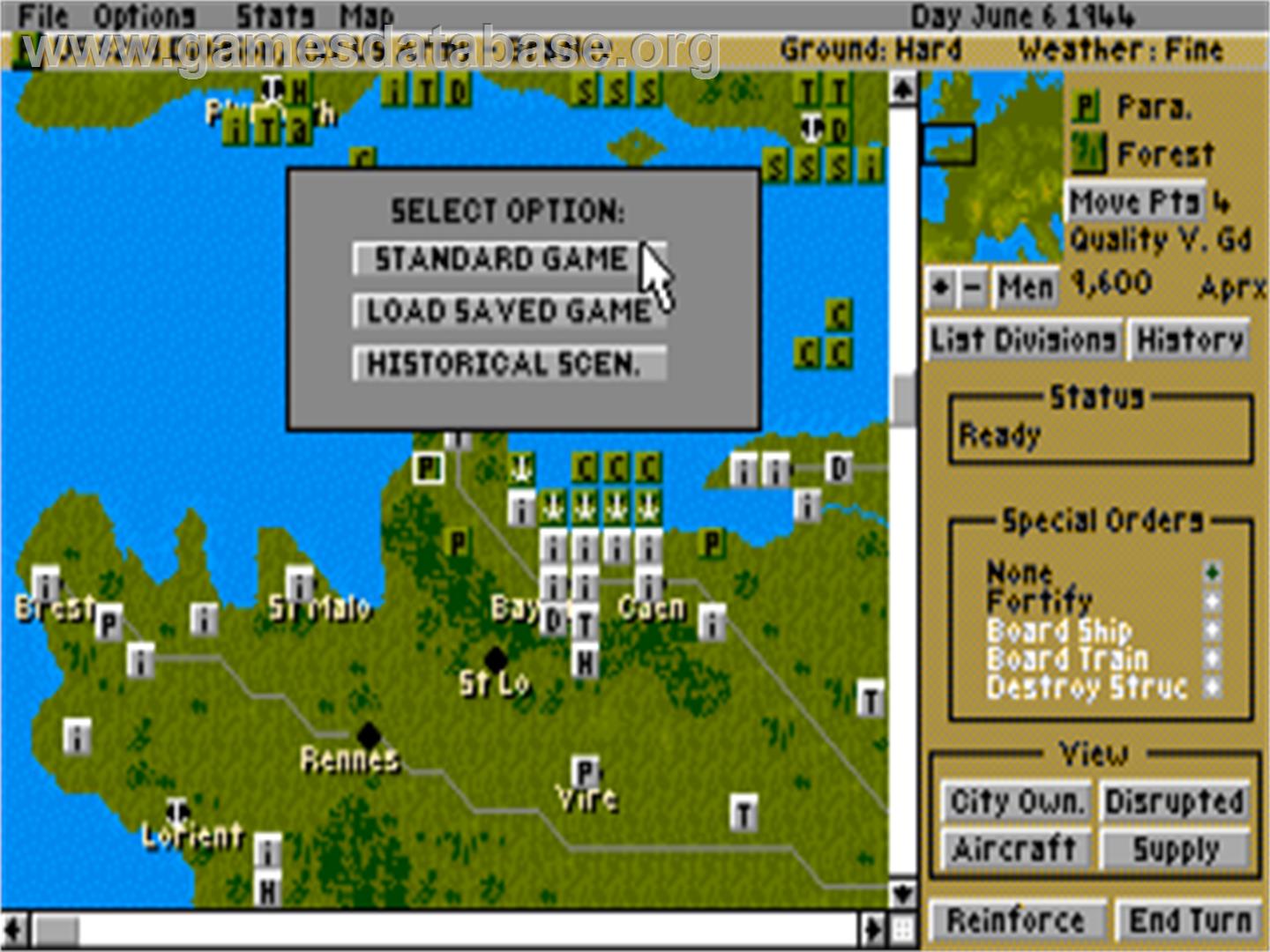D-Day: The Beginning of the End - Commodore Amiga - Artwork - In Game